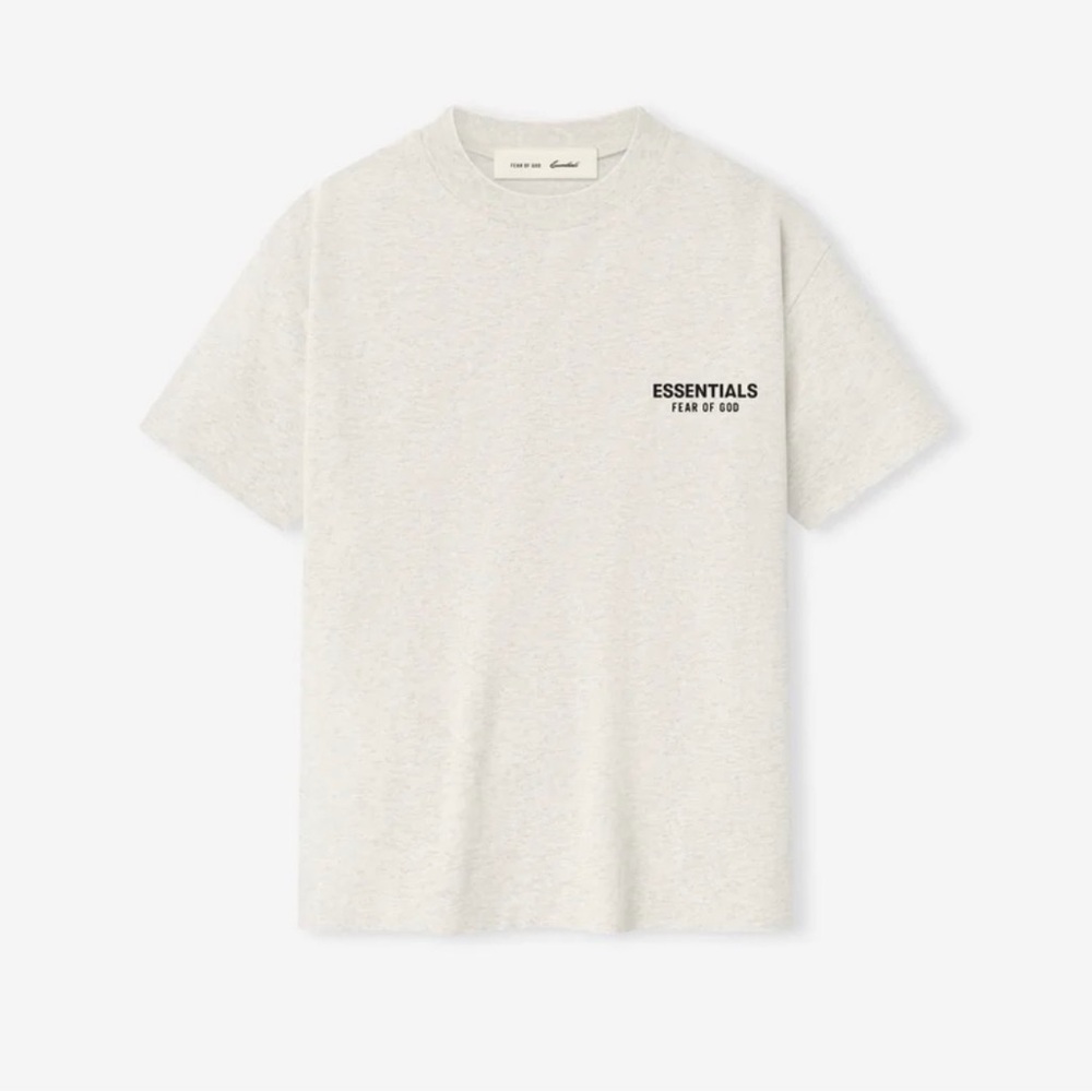 Fear of God Essentials Tee in Light Gray